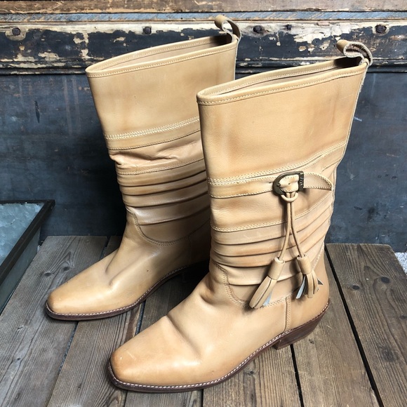 Vintage Shoes - Gorgeous Vintage 9 West Leather Boots